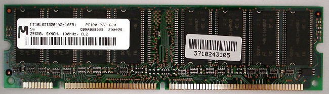 128 MB SD-RAM, PC100 PC133 128 MB SD-RAM, PC100 PC133
