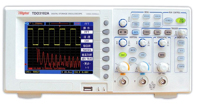 100MHZ Digital Speicher Oszilloskop Tonghui TDO3102A 2.4Mpoints 100MHZ Digital Speicher Oszilloskop Tonghui TDO3102A 2.4Mpoints