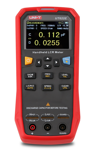 100kHz Przisions Hand LCR meter Uni-T UT622E ,ESR, DCR, USB, ACCU, Fehler 0,1%