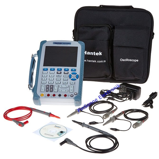 Hantek DSO1062B Scopemeter Hantek DSO1000B Serie mit Tasche Tastkpfen CD Netzteil Multimeterkabeln USB  Kabel