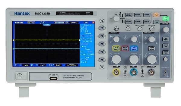 Hantek DSO5202B, 2 Kanle an