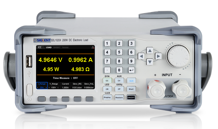 Siglent SDL1020X Elektronische Last Frontansicht