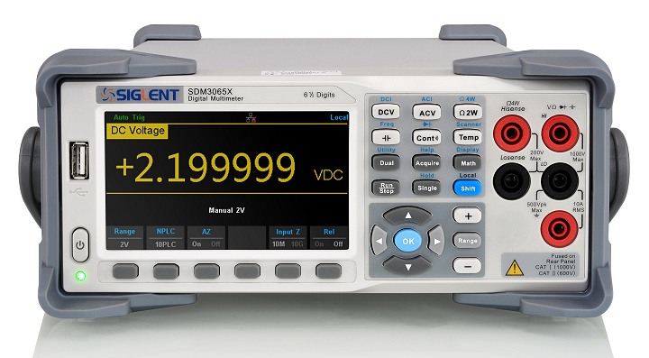 Siglent SDM3065X 6 1/2 Tischmultimeter 300kHz TRMS SCPI USB LAN PC-Software