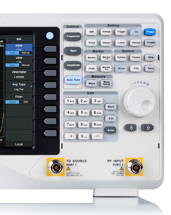 SiglentSVA1015X Spektrumanalysator 9kHz-1,5GHz mit 10.1 Touchscreen TFT