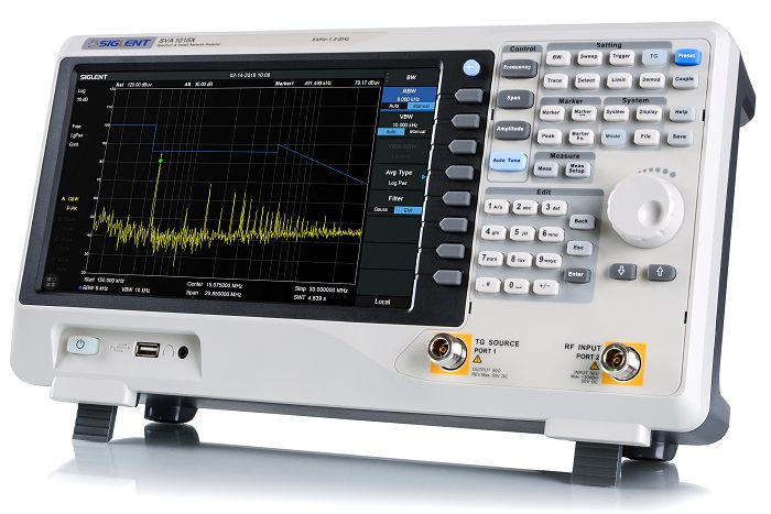 SiglentSVA1015X Spektrumanalysator 9kHz-1,5GHz mit 10.1 Touchscreen TFT