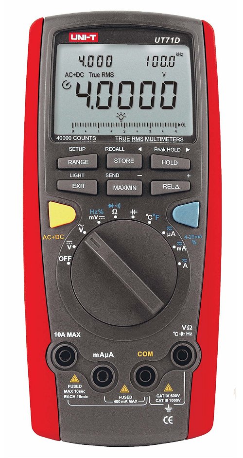 UT71D Präzisions Auto-Range 100kHz True RMS Multimeter USB I/O / UT71 D ...