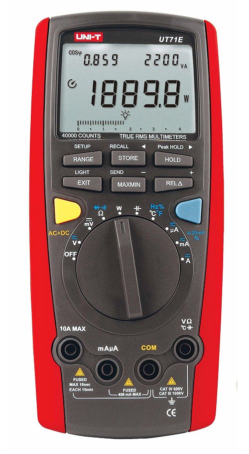 Uni-T UT71E 40000DIGITS 100kHz TRMS Hand Multimeter gro mit Powermessfunktion