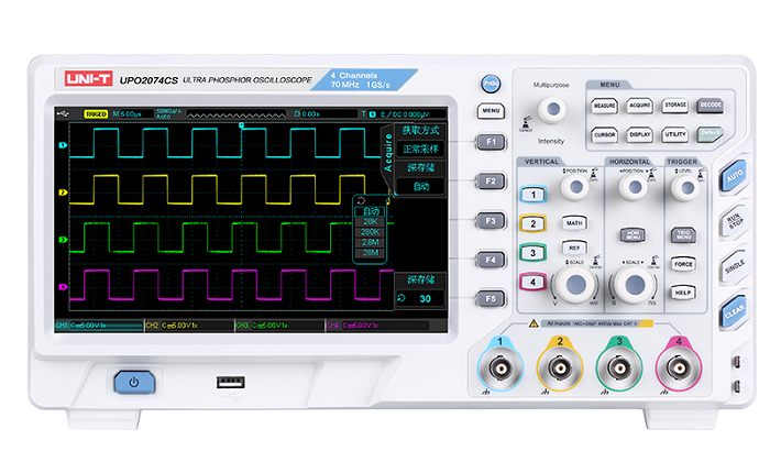 Uni-T UPO2074CS alle Kanle ein