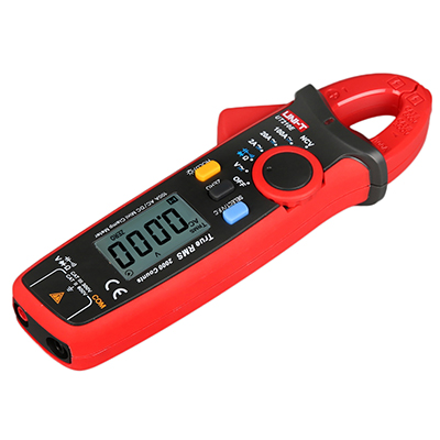 Uni-T UT210E Rckseite DC AC TRMS Strom Zangenmultimeter 2000 Counts Zangenffnung 17mm mit N.C.V VFC Display Backlight zuschaltbar 