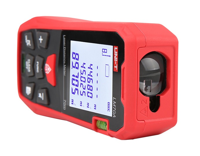 LM70A Uni-T LASER Distance Meter 0-70m mit zwei Wasserwaagen !!