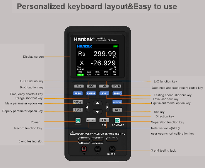 Hantek 1833C LCR Meter