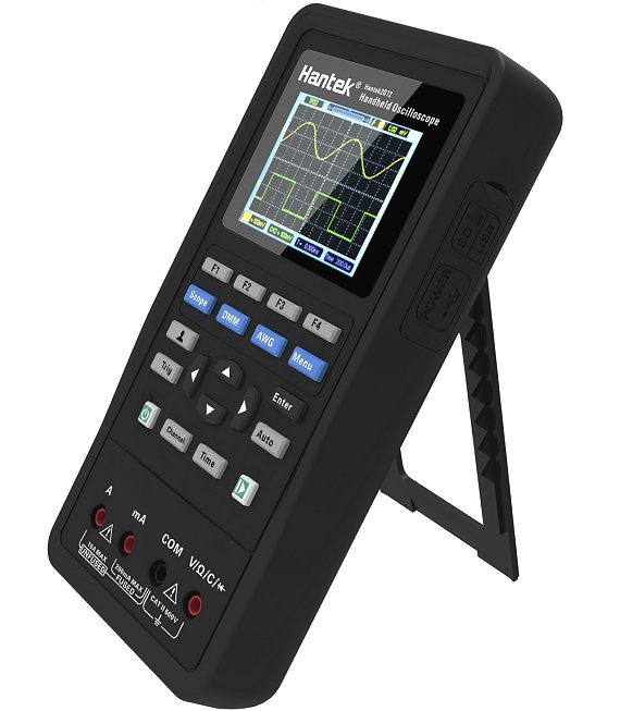 Hantek 2D42 Handheld Oscilloscope 40MHz 250MSa/s Signal Generator Multimeter DMM 
