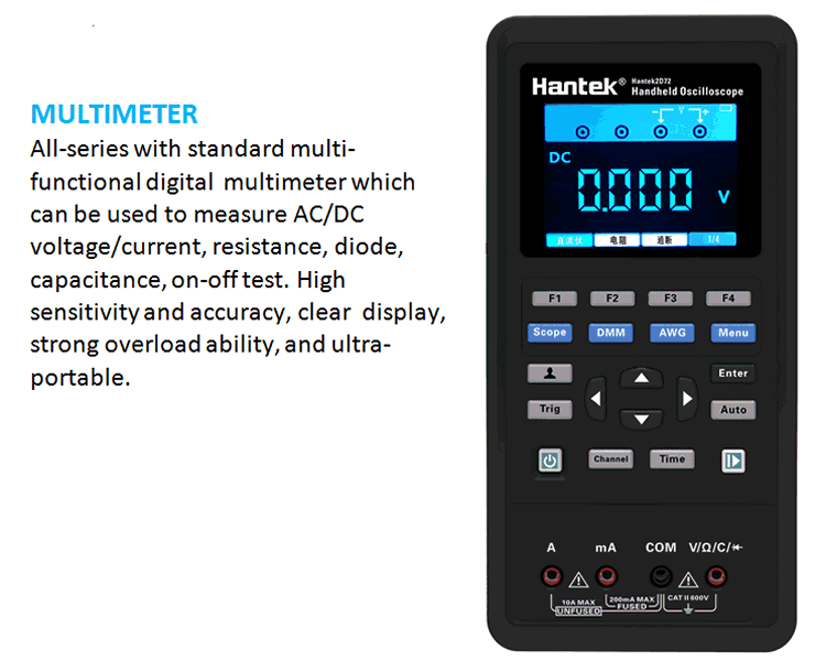 Hantek 2c 2d Serie DMM bersicht