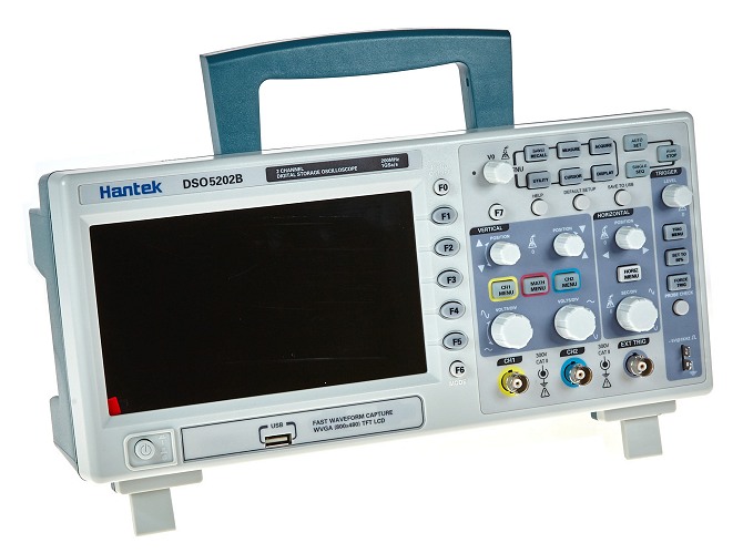 Hantek DSO5202B 2CH 200MHz 1GSA 1Mpoints DSO mit 7TFT USB preiswert inuitiv 200MHZ Digital Speicher Oszilloskop Hantek DSO5202B 7TFT 1Mpoints