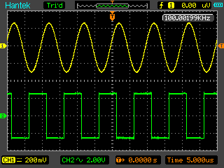 Hantek DSO8060 zwei Signale