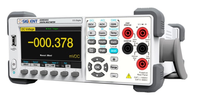 Siglent SDM3055 schrg von vorn 5 1/2 100kHz TRMS SCPI USB LAN PC-Software