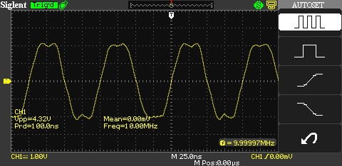 Siglent SDS1102CML Autoset mit Anzeigeauswahl