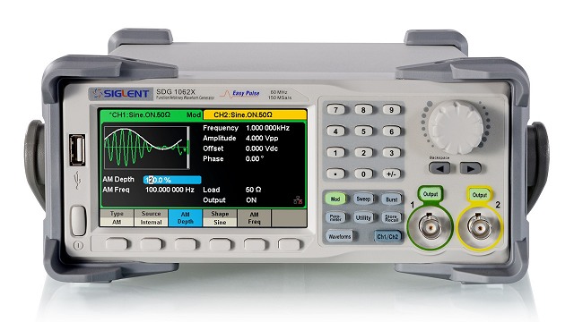 Siglent SDG1062X Arbitrary Signal Generator 150MSA/s 16kpoints 14bit bis 60MHz