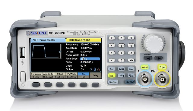 Siglent SDG6052x 500MHz 16bit Arbitrary Signal Generator 2CH 2.4GSA 20Mpoints Easy Pulse+ TRueArb Technologie LAN & USB IO Touch