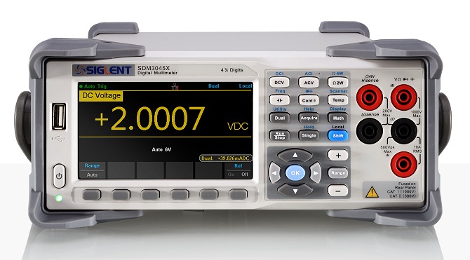 Siglent SDM3045X 4 1/2 Stellen Przisions-Tischmultimeter 100KHz True RMS USB LAN