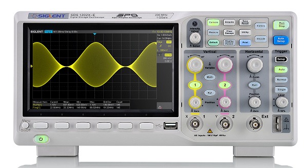 200MHZ Siglent SDS1202X-E 7TFT 14Mpoints 100.000wrfms/s SPO Digital Speicher Oszilloskop