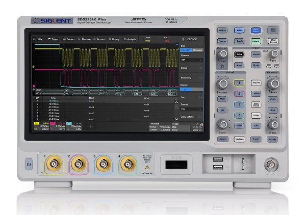 Siglent SDS2354X Plus mit 500MHz Upgrade 4CH Digital Speicher Oszilloskop 10.1TFT Touchscreen 200Mpoints