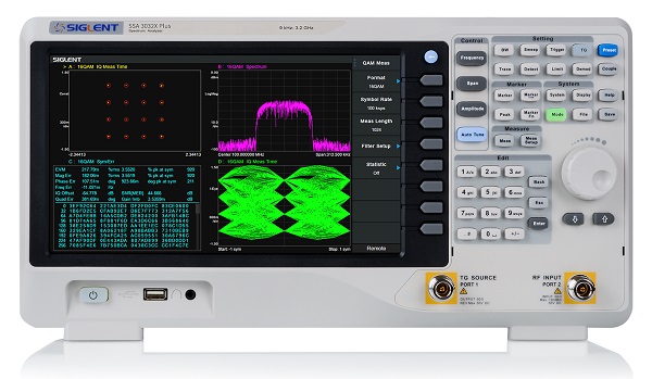 Siglent SSA3015X Plus Spektrumanalysator mit Multi-Touch