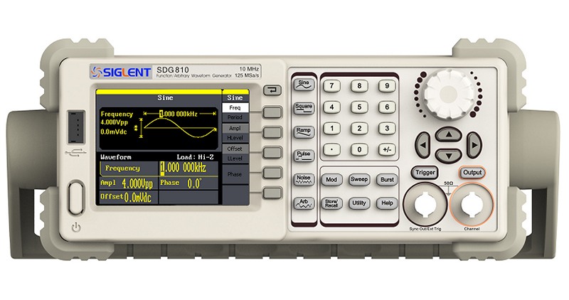 Siglent SDG810 wie SDG830 16kpoints 1Kanal DDS Funktionsgenerator von vorn