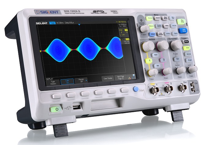 Siglent SDS1102X & SDS1000X Serie Oszilloskop schr?g von der Seite