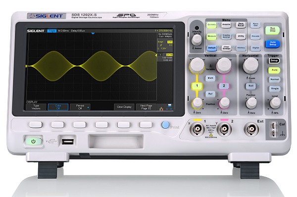 200MHZ Siglent SDS1202X 8TFT 14Mpoints 60.000wrfms/s SPO Digital Speicher Oszilloskop