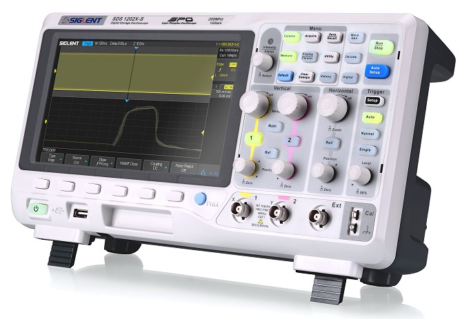 Siglent SDS1102X & SDS1000X Serie Oszilloskop schr?g von der Seite