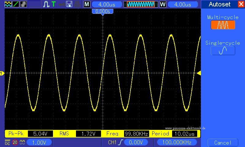 Hantek MSO5000 Serie MSO5062B MSO5102B MSO5202B, Tekway MST1202B MST1102B MST1062B Autoset Multi-cycle