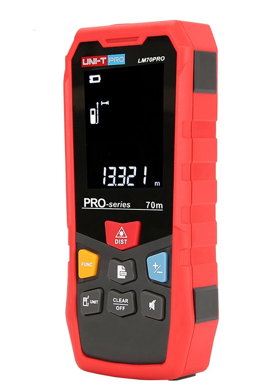 LM70 PRO Uni-T LASER Distance Meter 0-70m mit zwei Wasserwaagen !!