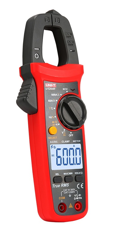 Uni-T UT204R DC AC TRMS Stromzangen Multimeter fr 0-40.00A oder 0-400.0A , 4000 Counts