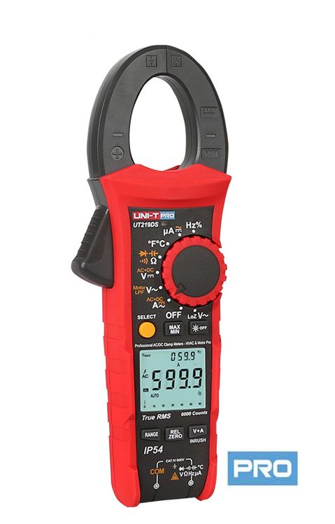 Uni-T UT219DS PRO Stromzangen-Multimeter/ Zangen Multimeter / bis 600A,  Ranges 60.00A 600.0A clamp meter, Zangenamperemeter - PinSonne-Elektronik