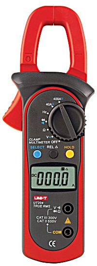 Uni-T UT204 TRMS Stromzangen-Multimeter Digital Clamp Multimeter