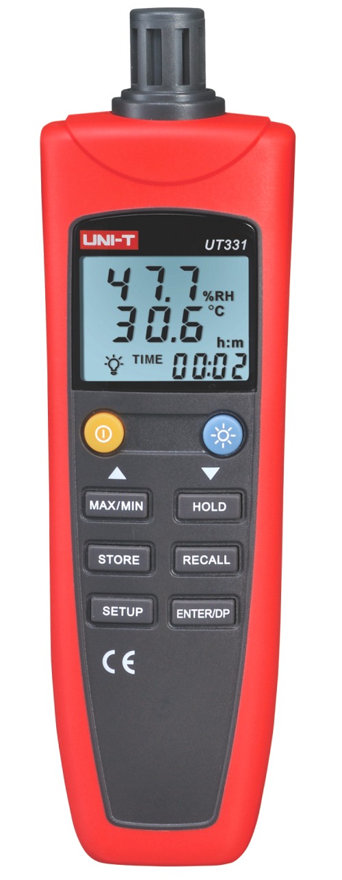 Uni-T UT331 Temperatur Tauchpunkt Luftfeuchtemessgert mit USB IO Datum Uhrzeit Min MAX Average Offset, groes Foto