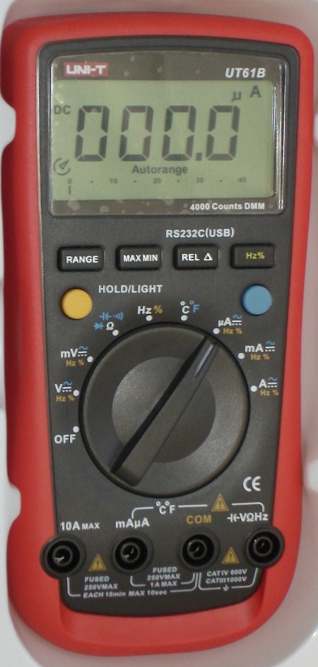 UNI-T UT61B Auto Range Digital Multimeter mit RS232C Interface und ...