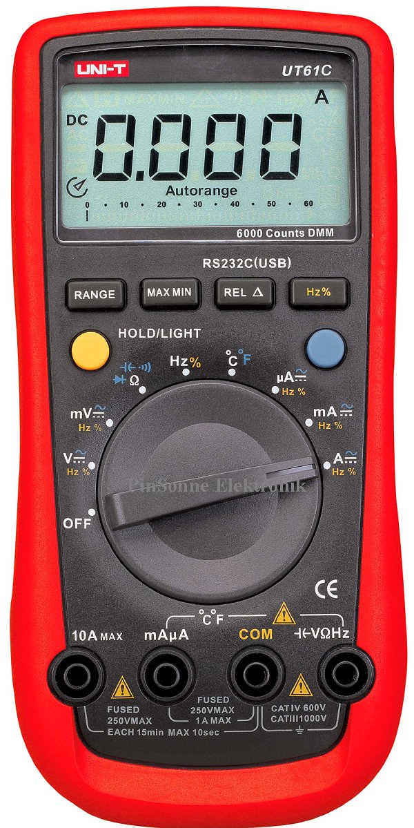 UNI-T UT61C 6000 Digits Auto Range Digital Multimeter mit RS232C ...