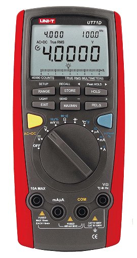 100kHz TRMS UNI-T UT71D Przisions-Multimeter 9999 Speicher USB I/O