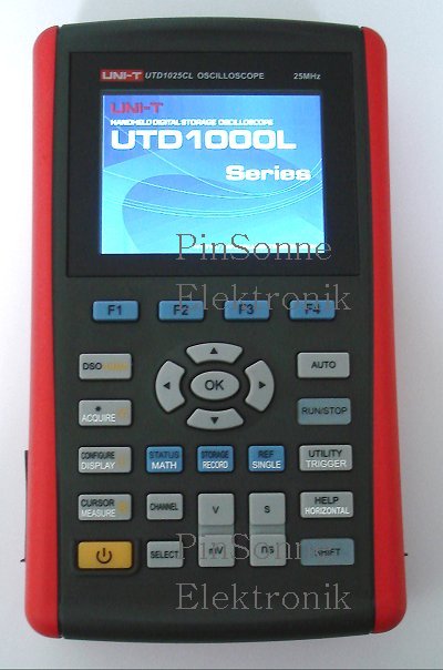 Uni-T UTD1025CL 1CH scopemeter booting starting up