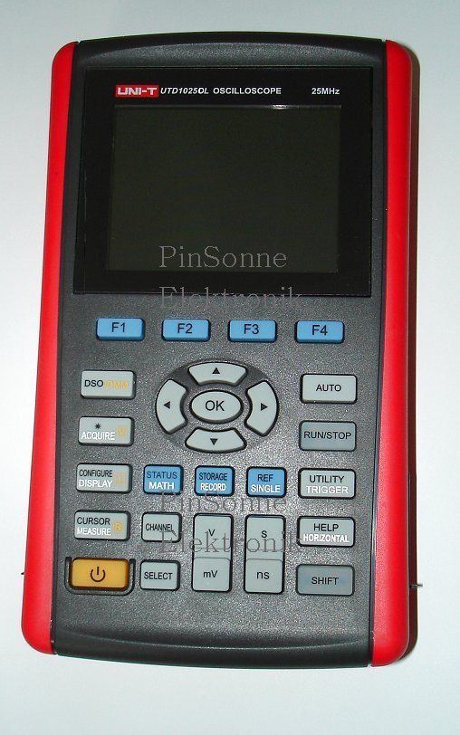 2CH 250MSa 25MHz Scopemeter Uni-T 3.5TFT 4000 Counts Multimeter, USB IO 2CH 25MHz Scope and Digital Multimeter UNI-T UTD1025DL